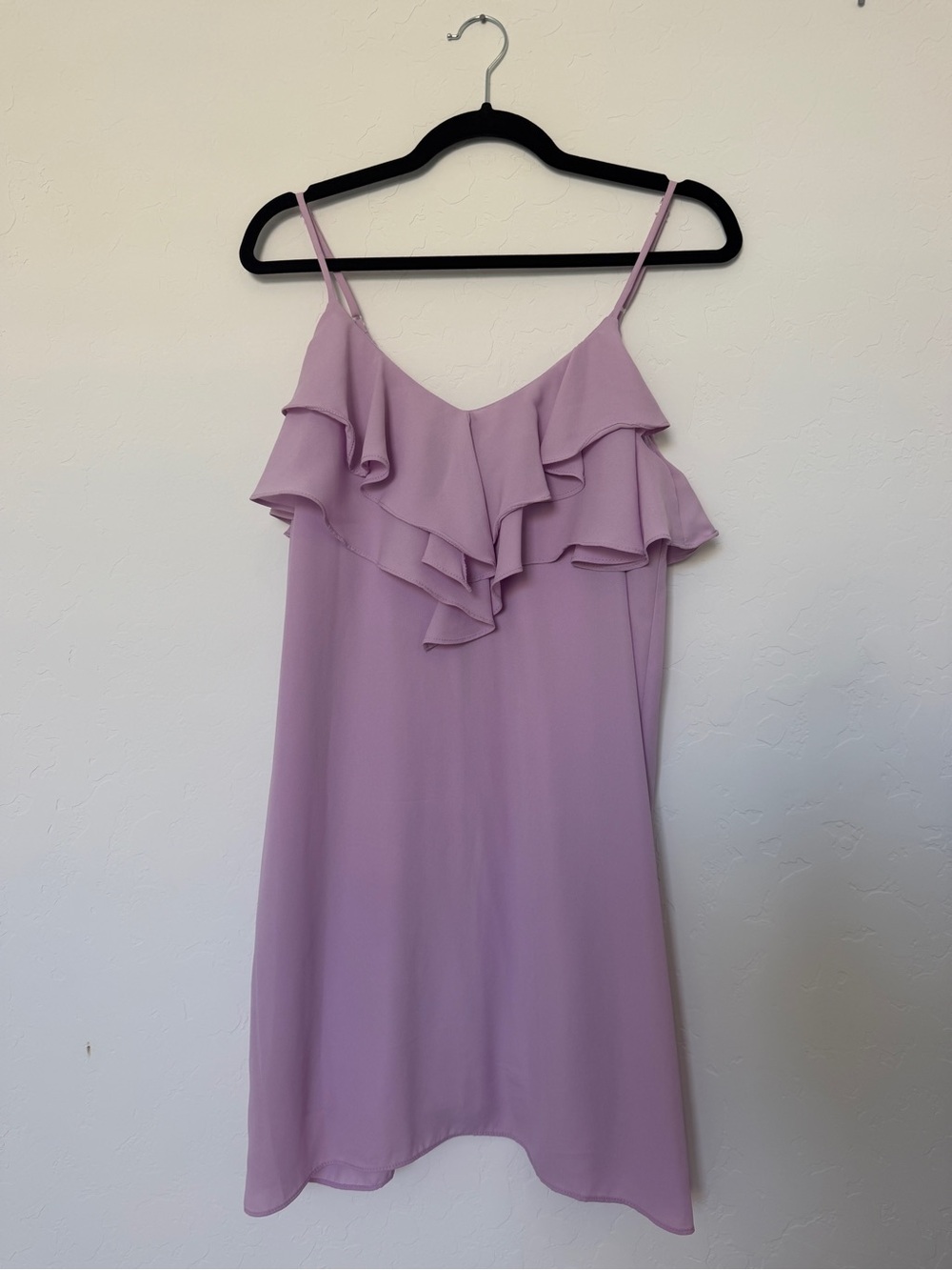 Everly Lilac Ruffle Slip Dress - Small